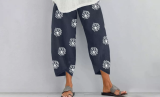 Women's Loose Dandelion Print Pants