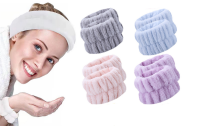 2or 3Pcs Spa Face Washing Wristbands and Headbands