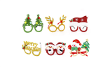 6 Or 9Pcs Glasses Frame Xmas Party Decoration 