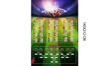 2022 World Cup Qatar Schedule Poster