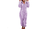 Women's Fleece Plush Jumpsuit Pyjamas