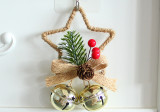 One or Three Christmas Pentagram Bell Pendant