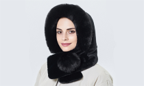 Two-In-One Thickened warm scarf hat