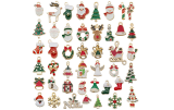  20,30 Or 50 Pcs Christmas Charms Decoration Pendant 