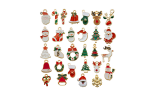  20,30 Or 50 Pcs Christmas Charms Decoration Pendant 