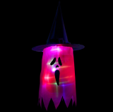 LED Halloween Decoration Flashing Light Gypsophila Ghost Festival Dress Up 