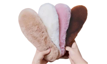  FauxFur Heated Warm Thermal Insoles