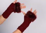 Winter Warm Knitting Fingerless Gloves 