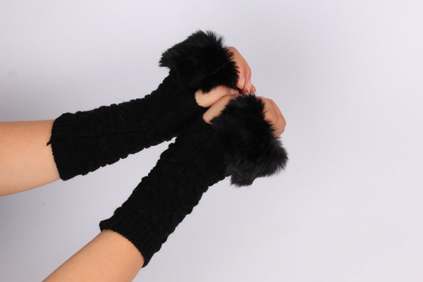 Winter Warm Knitting Fingerless Gloves 