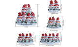 Personalized Gnome Family Santa Claus Christmas Tree Ornaments 