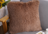 Square Faux Fur Decorative Throw Pillow Cover 