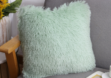 Square Faux Fur Decorative Throw Pillow Cover 