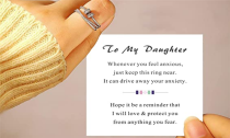 To My Daughter Anxiety Fidget Ring
