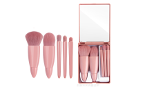 5Pcs Makeup Brushes Set With Mirror Box