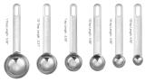 6Pcs Stainless Steel Measuring Spoons
