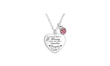 To Friend Daughter Heart Stainless Steel Necklace 