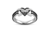  Fashion Cross Heart Ring