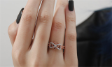  Fashion Cross Heart Ring