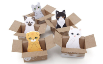 5 Packs Cat Memo Pads Sticky Notes