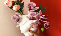 Creative Human Body Heart Flower Vase