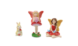 3Pcs Fairy and rabbit Garden Accessories Decorations
