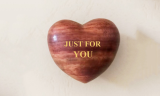 Handmade Wooden Heart Token