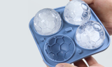 4 Ice Balls Large Sphere Ice Mold with Lid