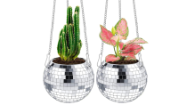 Disco Ball Planter with Chain