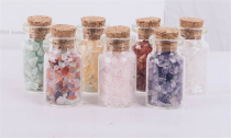 7 Bottles  Different Gemstone Chip Crystals and Healing Stones