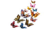 12pcs Luminous Double-layer Magnetic Butterfly Decoration