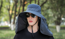 Unisex Outdoor  Sun Visor Cap With Removable Ear Neck Cover