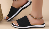 Women's Casual Fly Woven Upper Soft Flat Sandals