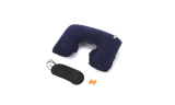 3pcs Inflatable PVC U-shaped Pillow,Earplugs and Eye Mask Set