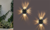 2 or 4 Pcs Solar Step Lamp LED Fence Wall Lights