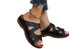 women's Velcro Wide Fit Sandal Slippers