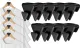 12Pcs Triangles Clothes Hanger Connector Hooks
