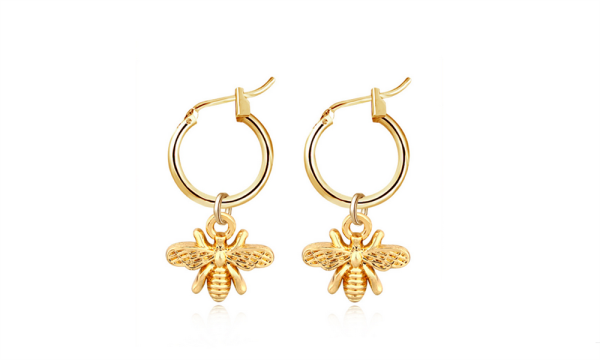 Trendy Bee Punk Huggies Hoop Earrings