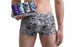 4PCs Men'S Breathable Shorts Underwear Boxer