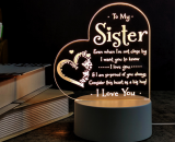 Gifts Engraved Acrylic Night Light with Warm Words