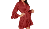 Women's Satin Sexy Lingerie Nightgown