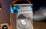 Portable Air Cooler Water Cooling Spray Humidification Fan 