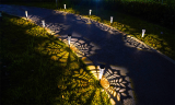 6pcs Solar Pathway Outdoor LED Hollow Out Garden Lights