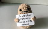 Funny Positive Potato Cute Wool Knitting Doll