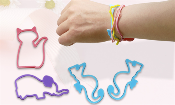 20pcs Silicone Cartoon Mosquito Repellent Bracelets 