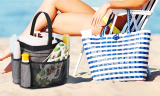 Portable Mesh Beach Shower Tote Bag