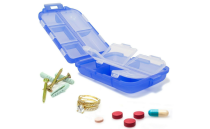 2pcs Travel Pill Organizer Portable Pill Cases