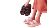 Double Buckle Pillow Slippers For Women and Men