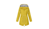 Womens Lightweight Hooded Drawstring Raincoat