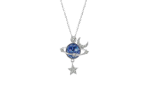 Moon Star Cosmic Planet Necklace