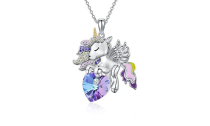  Rainbow Unicorn Pendant Necklace